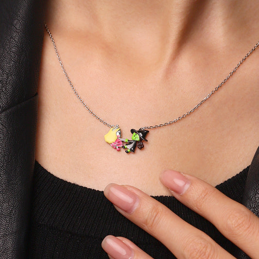 Gnoce Wicked Elphaba & Glinda Friendship Necklace_5