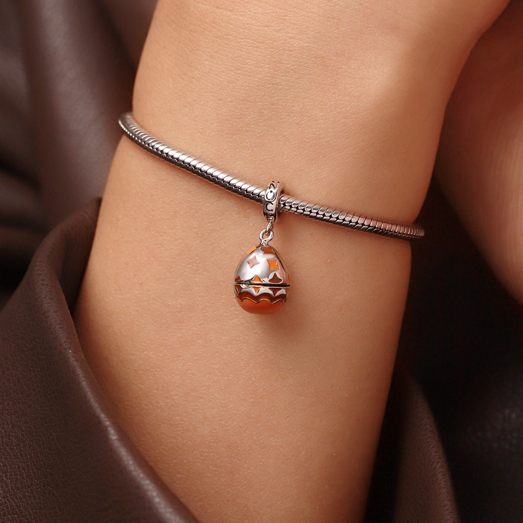 Gnoce Openable Easter Dragon Egg Pendant Dangle Charm_7