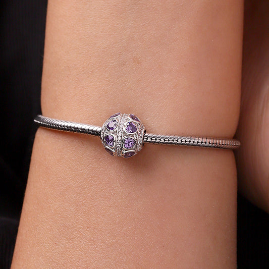Gnoce Love Yourself Birthstone Charm Platinum-plated Silver Blend_5