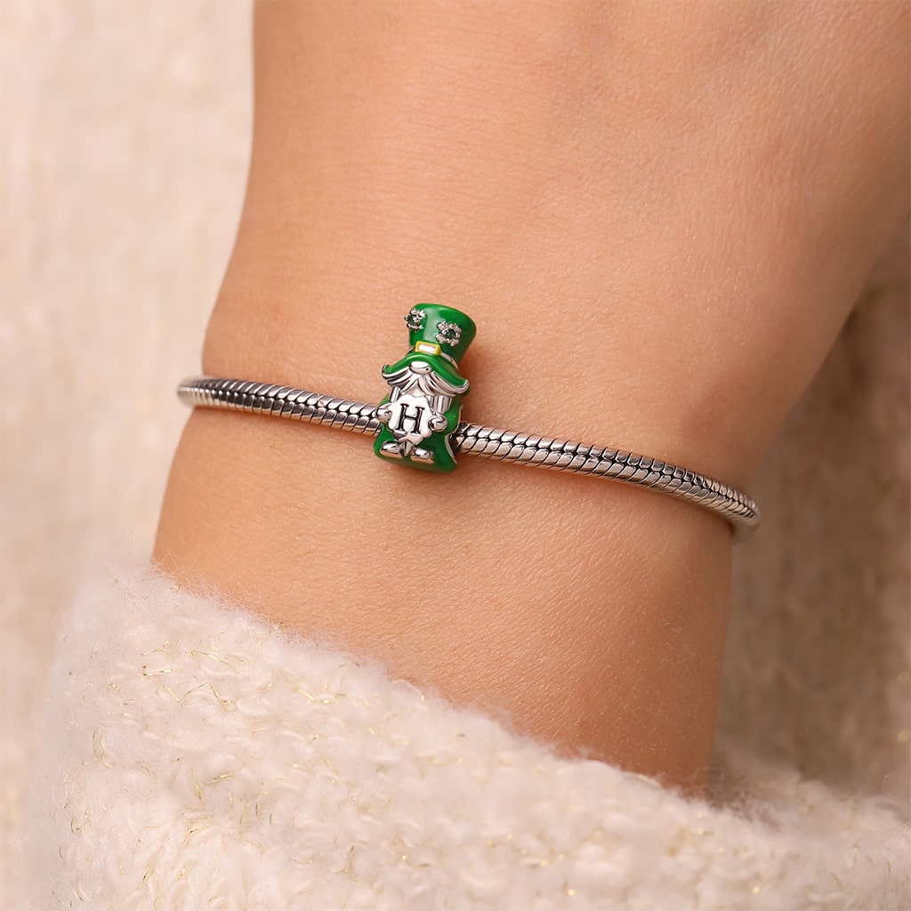Gnoce St. Patrick's Day Engravable Gnome Charm_6