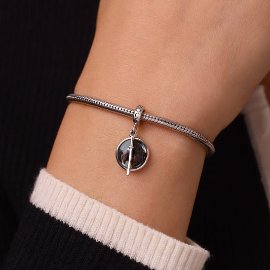 Gnoce Walking Dead Michonne Hawthorne & Katana Pendant Dangle Charm_6