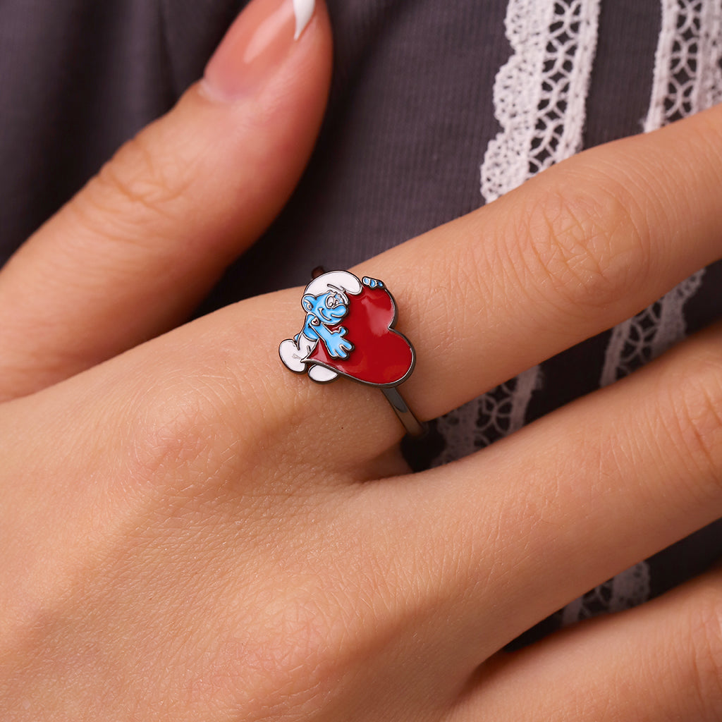 Gnoce Smurfs Ring x Valentine Love Hefty Smurf_5