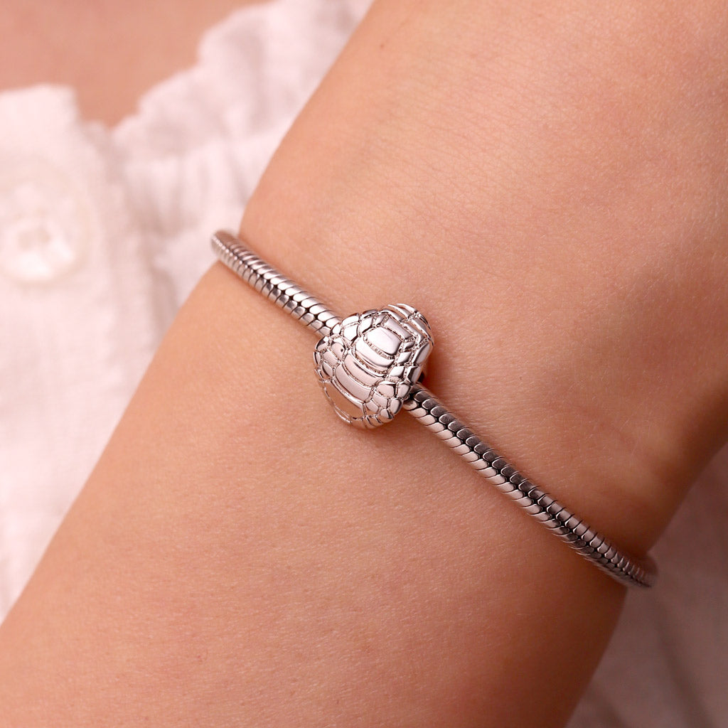 Gnoce Longevity Turtle Shell Engravable Letter Charm_6