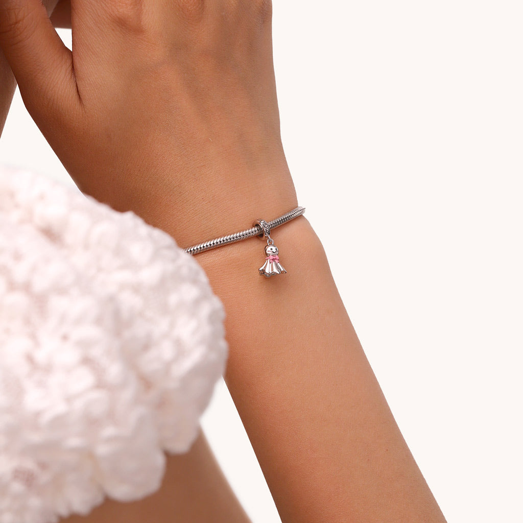 Gnoce Sunny Doll Charm Platinum-plated Silver Blend_7