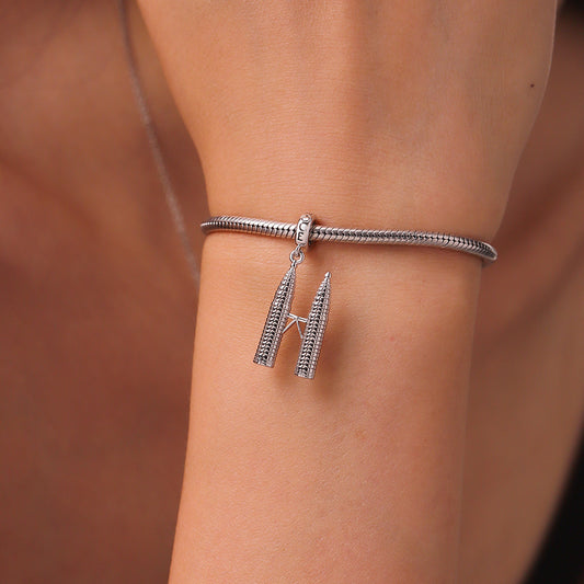 Gnoce City Series - Petronas Twin Towers Pendant Dangle Charm_6