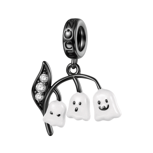 Gnoce Ghost Lily of the Valley Glow-in-the-Dark Pendant Dangle Charm_2