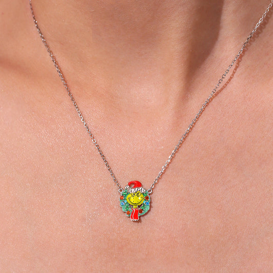 Gnoce Grinch Pendant Necklace_5
