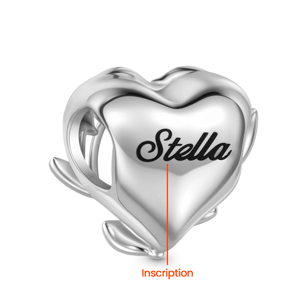 Gnoce Mother's Day Memorial Embryo Engravable Charm_5