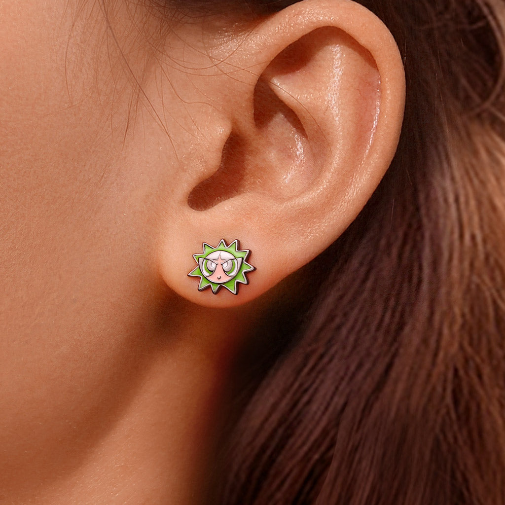 Gnoce The Powerpuff Girls Buttercup Stud Earrings_5