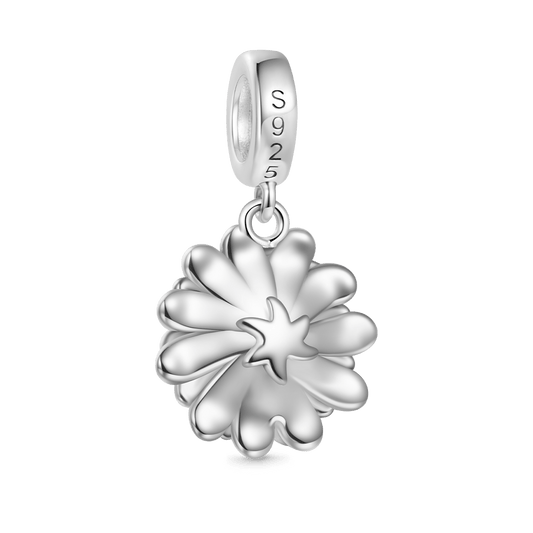 Gnoce Double Sunflower Pendant Dangle Charm_5