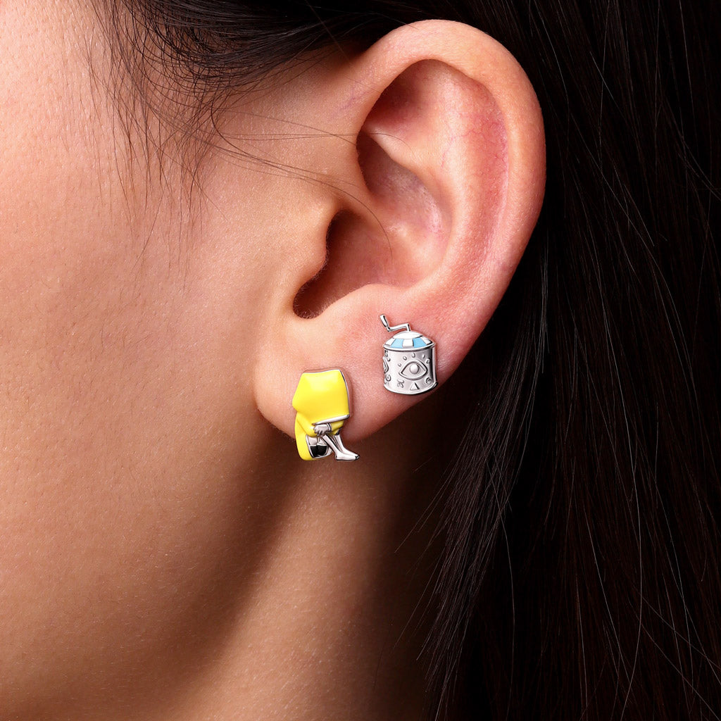 Gnoce Little Nightmares Six Musicbox Stud Earrings_5