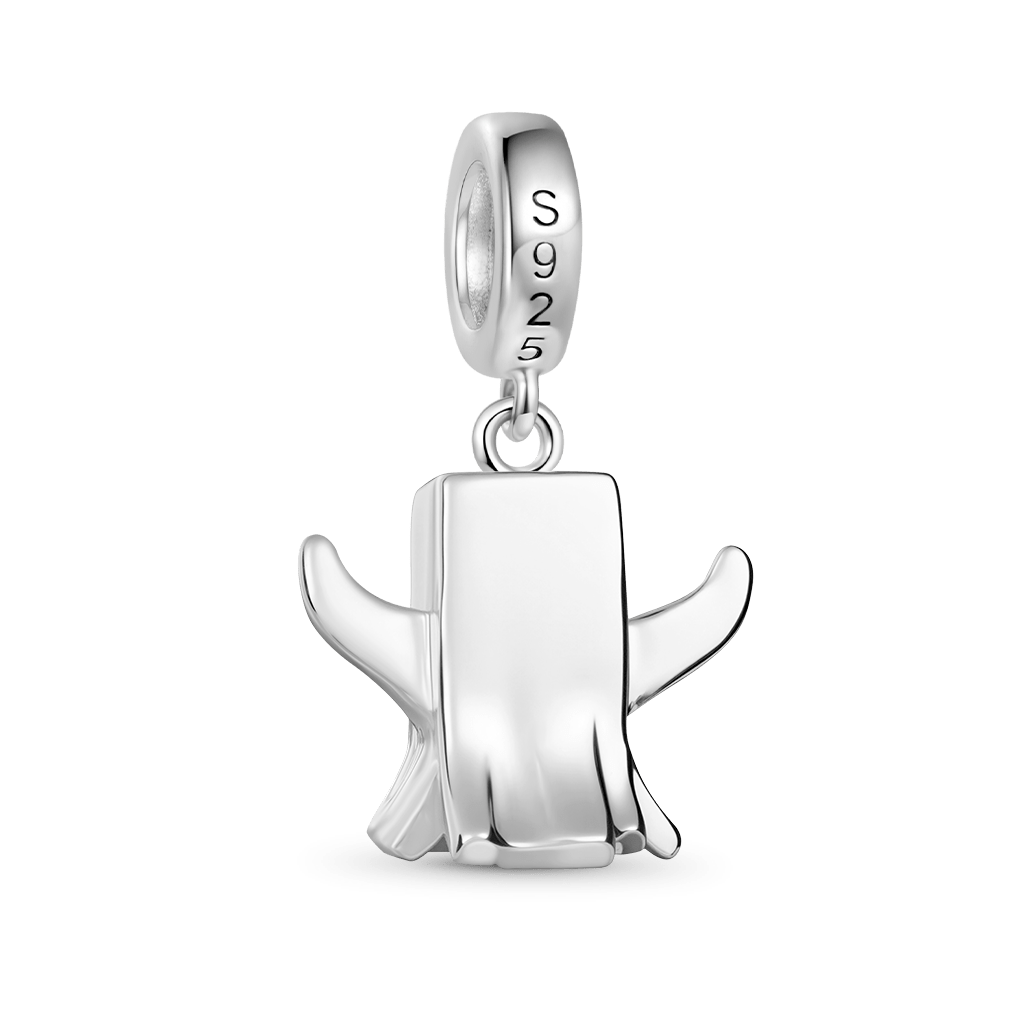 Gnoce Pixel Halloween Ghost Glow-in-the-Dark Pendant Dangle Charm_5