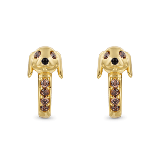 Gnoce Dachshund Huggie Hoop Earrings_4