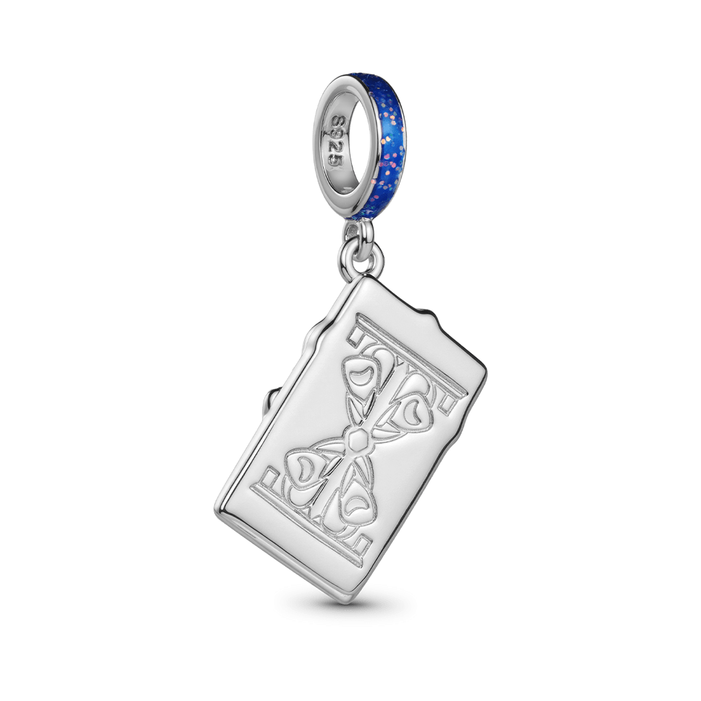 Gnoce Tarot World Card Glow-in-the-Dark Charm Platinum-plated Silver Blend_5