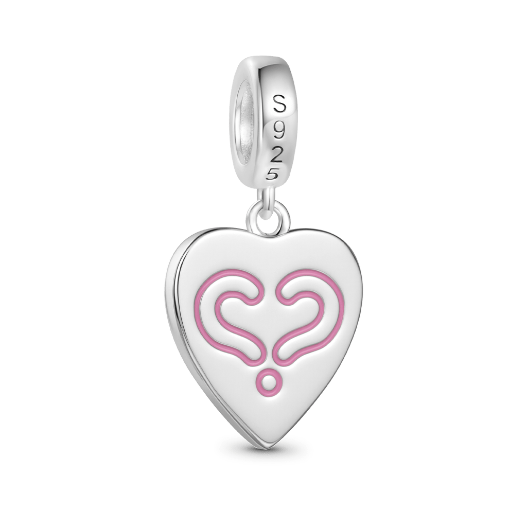 Gnoce Expressing Love Pointer Charm Platinum-plated Silver Blend_5