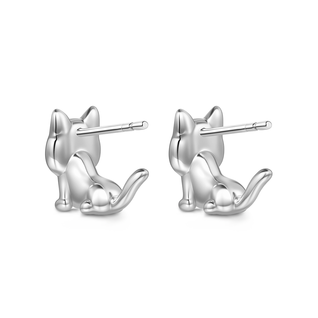 Gnoce Grumpy Cat Stud Earrings_4