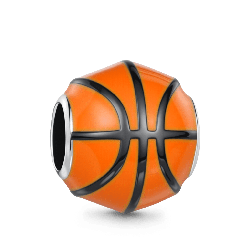 Gnoce Basketball Charm Platinum-plated Silver Blend_5