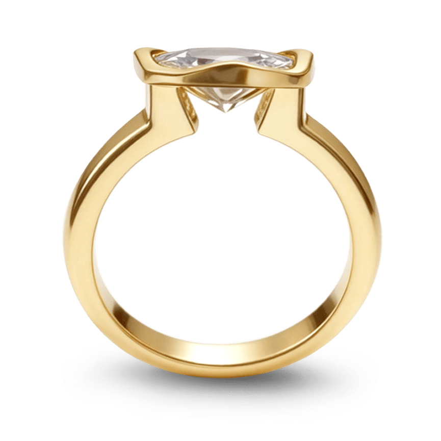 Gnoce Oval Cut Moissanite Engagement Ring_5