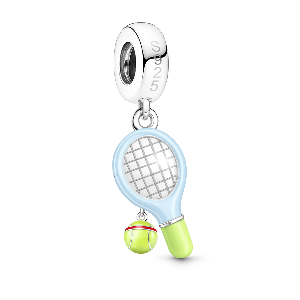 Gnoce Tennis Racket Pendant Dangle Charm_6