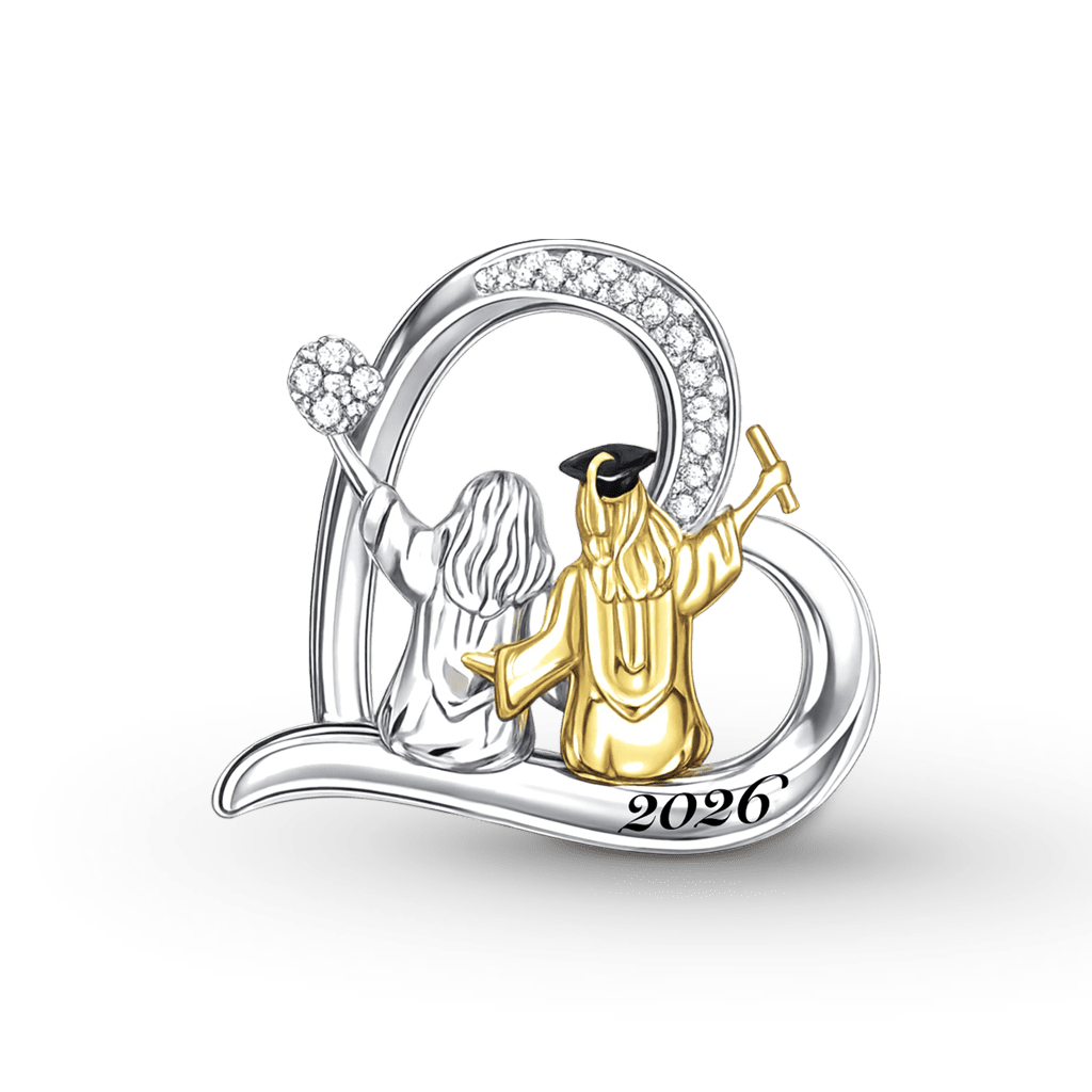 Gnoce Graduation Heart-shaped Silhouette Customized Charm_5