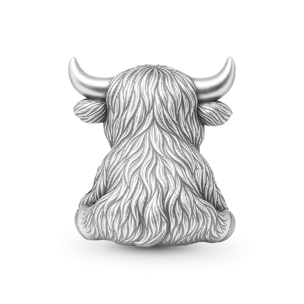 Gnoce Highland Cow Embraces Four Babies Charm_6