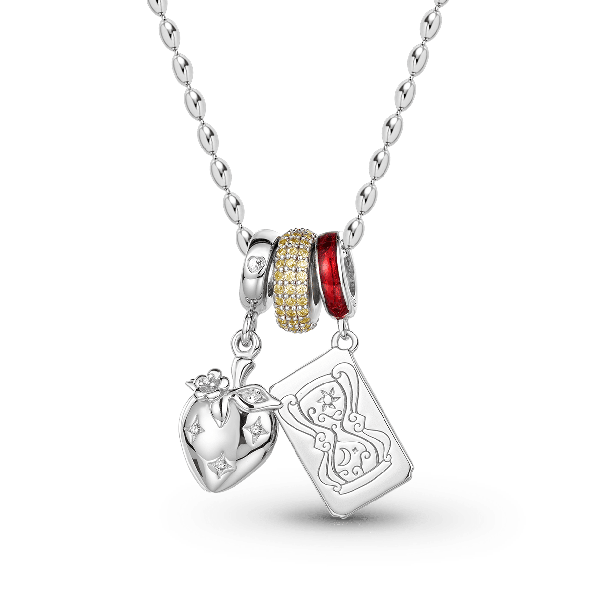 Gnoce Red Swords Tarot and Strawberry Charm Necklace Set_6