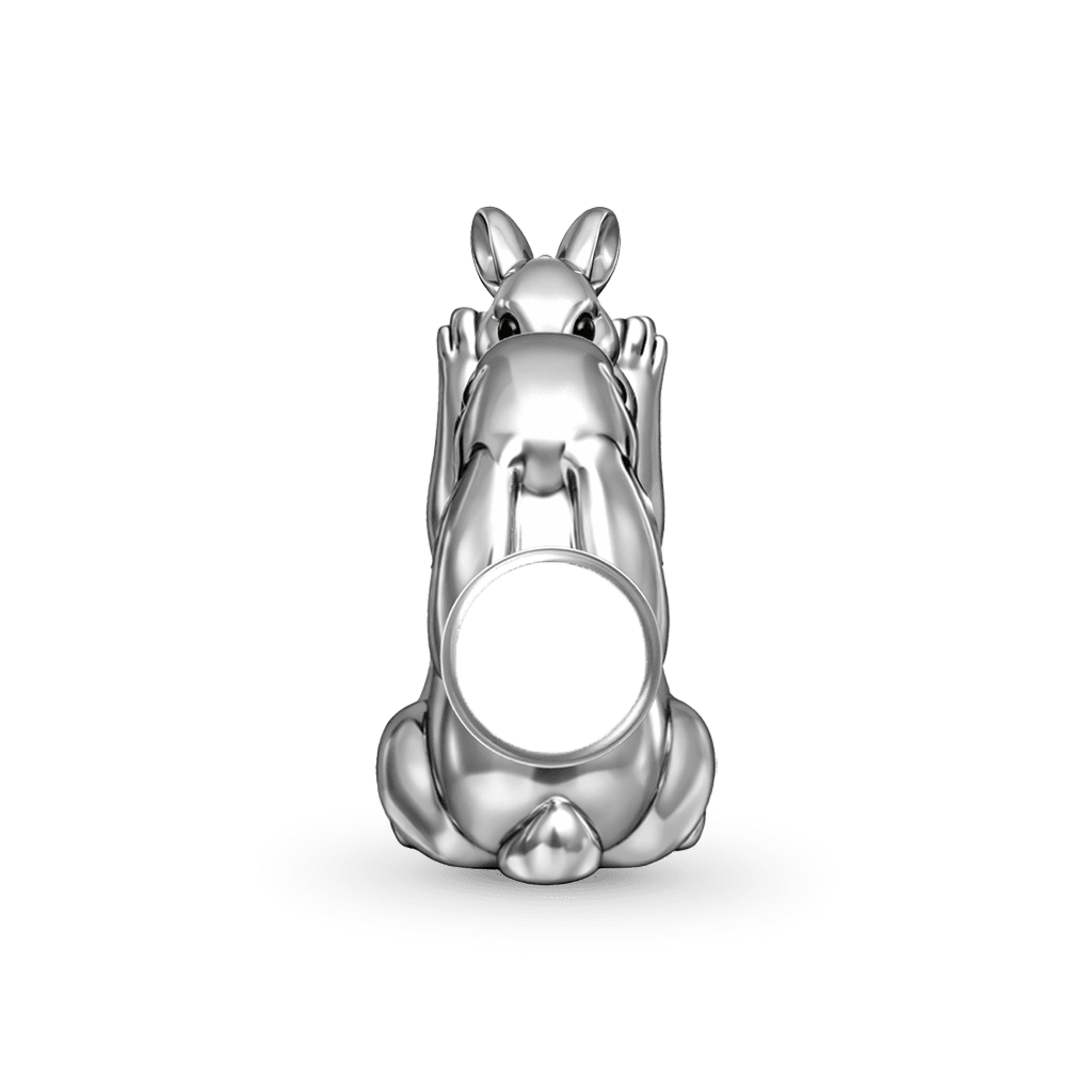 Gnoce Rabbit Mother & Baby Birthstone Charm_5