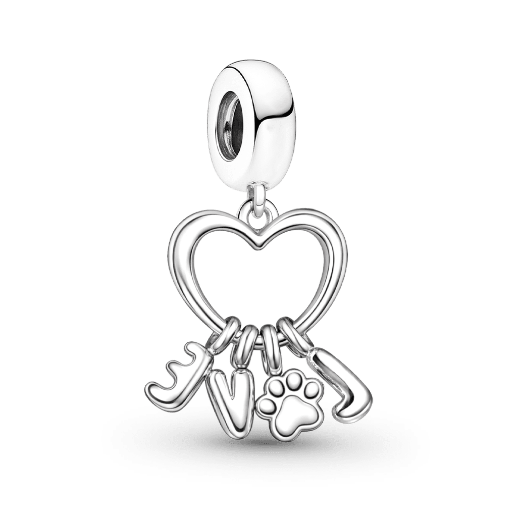 Gnoce Love Pet Paw Birthstone Pendant Dangle Charm_5