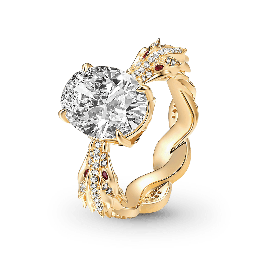 Gnoce Twisted Band Oval-Cut Engagement Ring_4