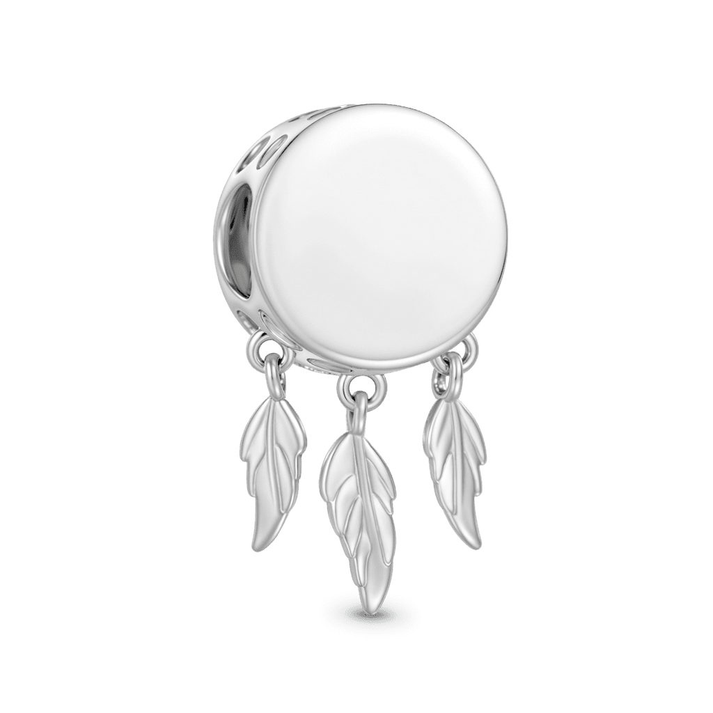 Gnoce Dreamcatcher Charm Platinum-plated Silver Blend_5