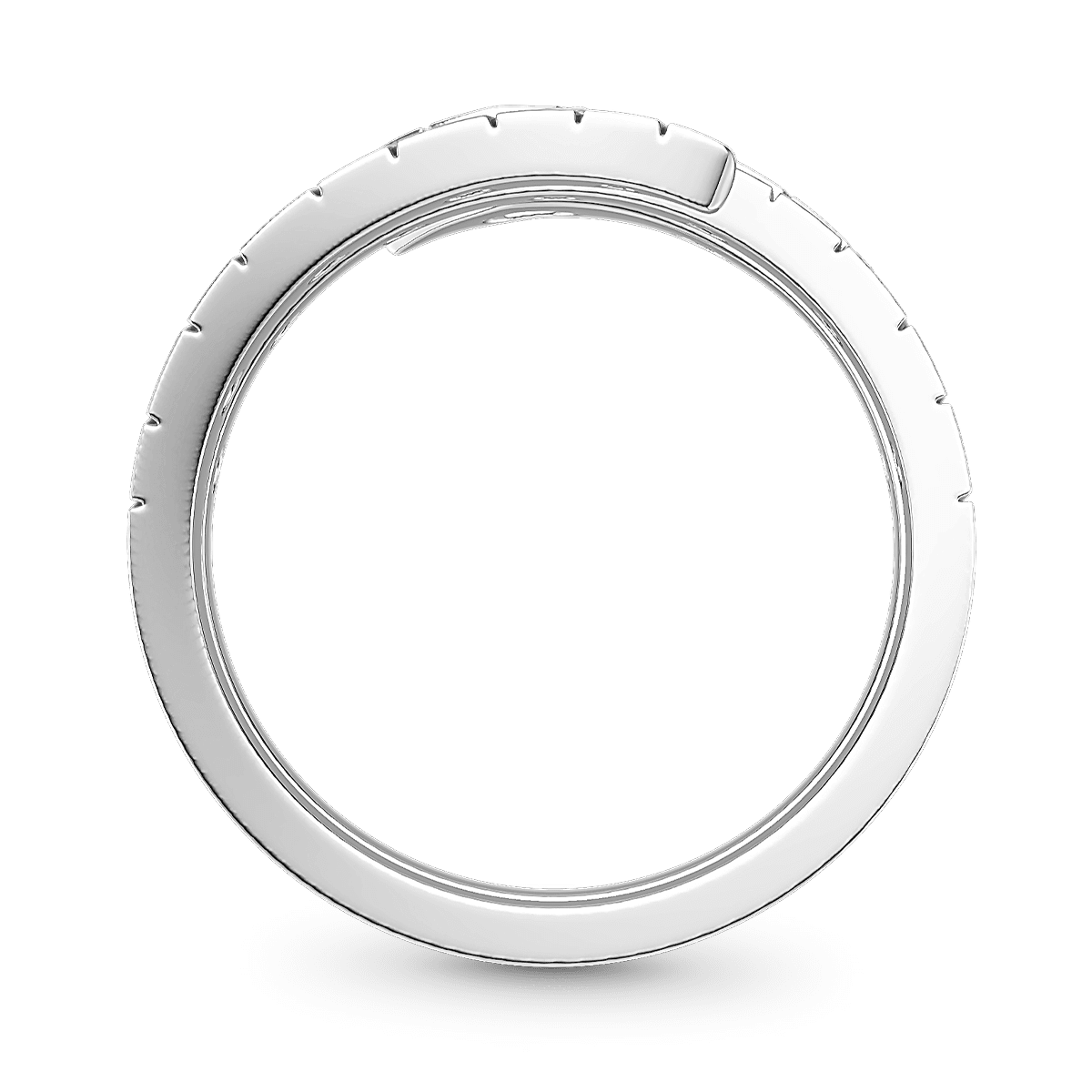 Gnoce Coiled Snake Wrap Ring Platinum-plated Silver Blend_6