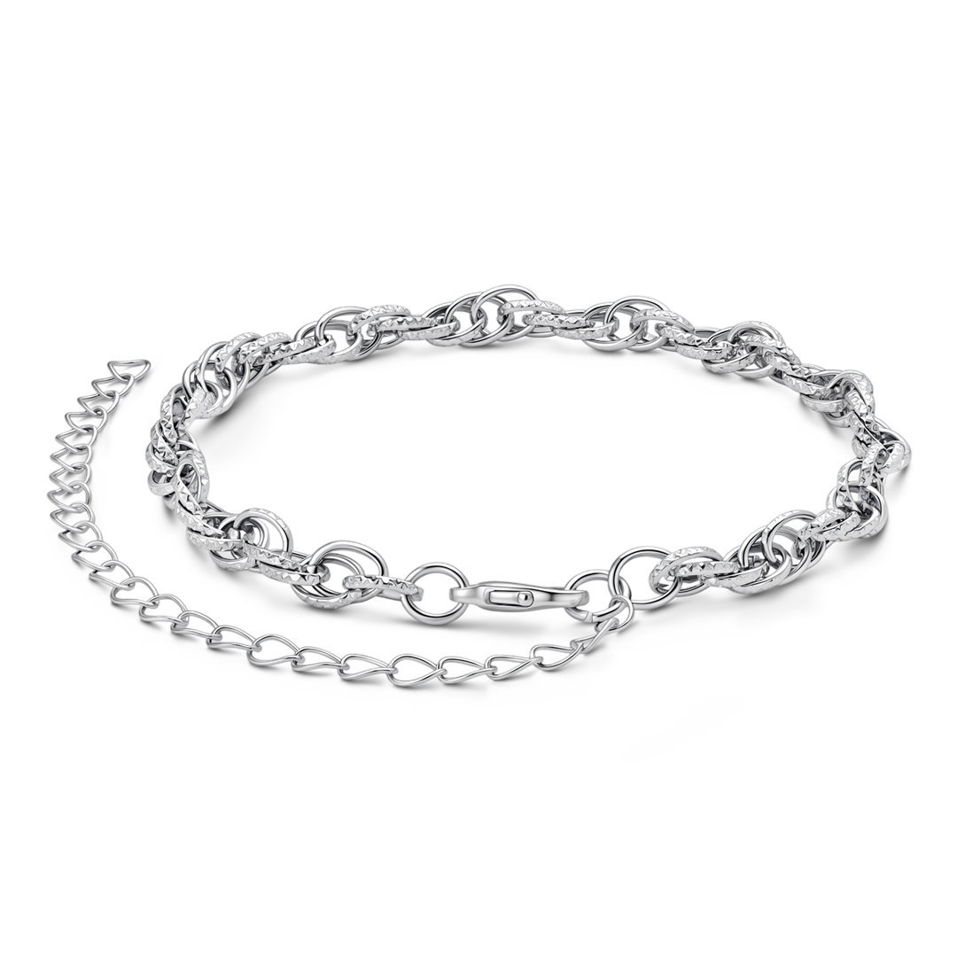 Gnoce Braided Link Chain Bracelet_4