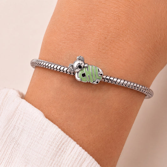 Gnoce Sleepy Koala Bead Platinum-plated Silver Blend_2