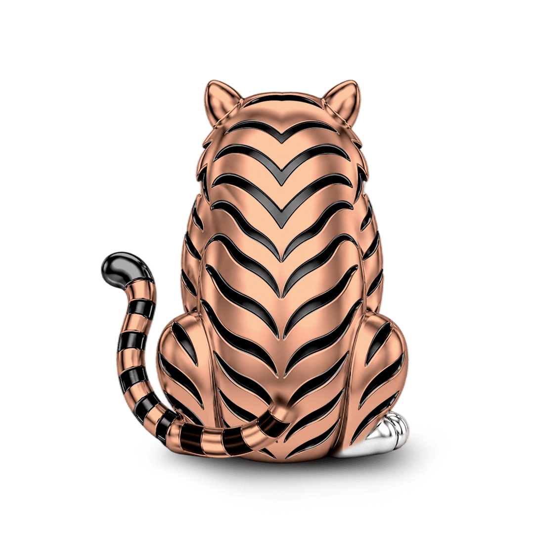 Gnoce Be Fierce Tiger Charm Bead Platinum-plated Silver Blend_6
