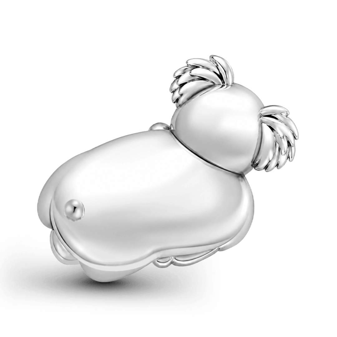 Gnoce Take It Slow Koala Charm Bead Platinum-plated Silver Blend_6