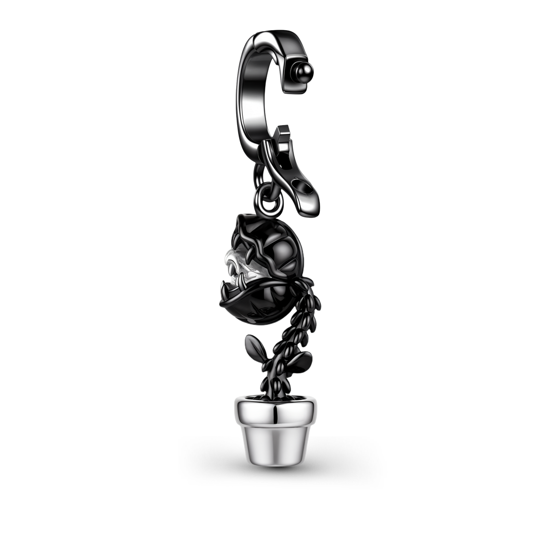 Gnoce Halloween Dark Style Skull Carnivorous Flower Clasp Dangle Charm_5