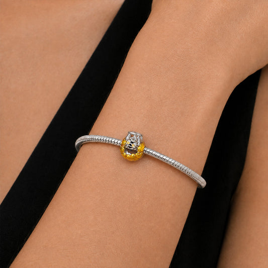 Gnoce Honey Jar Bead Platinum-plated Silver Blend_2