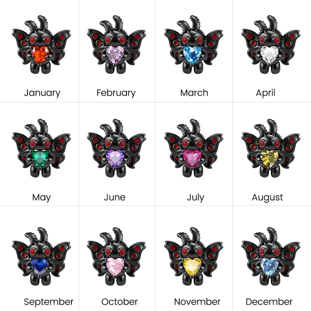 Gnoce Mothman Dark Style Birthstone Bead_6