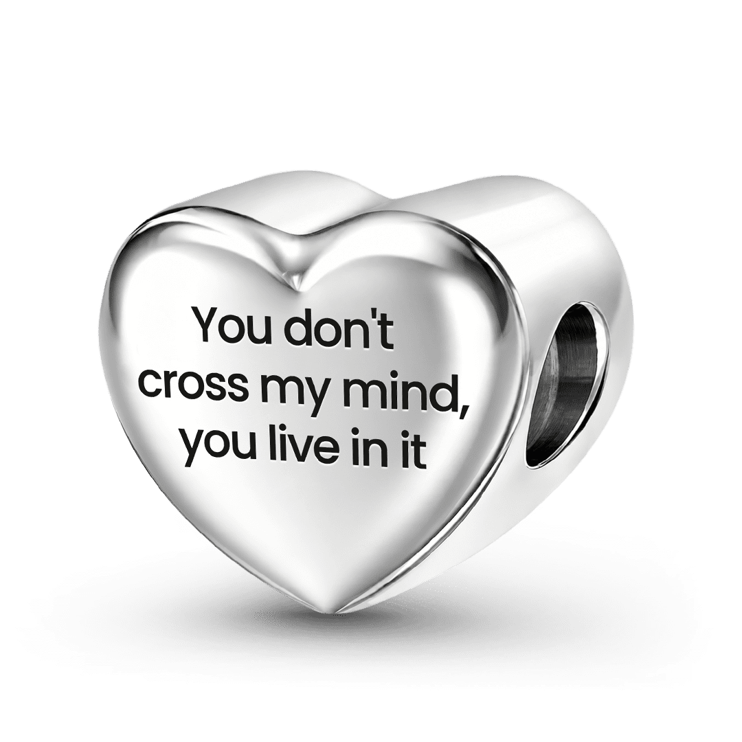 Gnoce Photo Personalized Family Heart Bead Stainless Steel_6