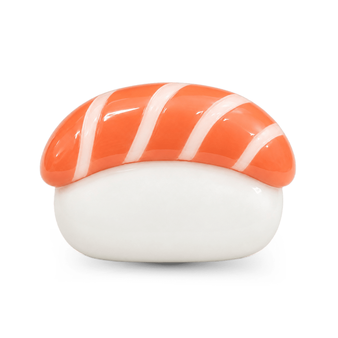 Gnoce Japanese Sushi Through‑hole Bead Charm Platinum‑plated Silver Blend_6