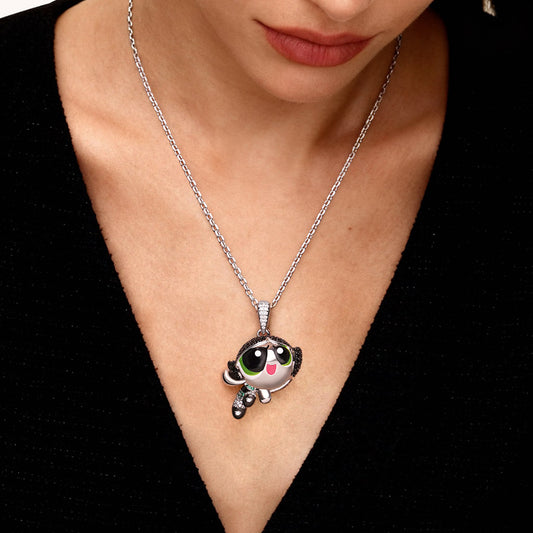 Gnoce The Powerpuff Girls Buttercup Charm Pendant Necklace_2
