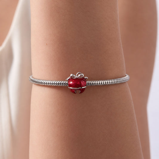 Gnoce Red Apple Pattern Bead Charm_2