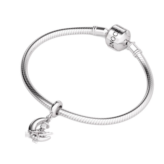 Gnoce "Moon & Magic Witch" Magic 925 Sterling Silver Little Witch Broom Charms Halloween Best Gift for Dangle, Bracelet or Necklaces_3