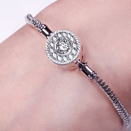 Gnoce "Love At First Sight"  925 Sterling Silver Basic Bracelet With Gnoce Logo_3