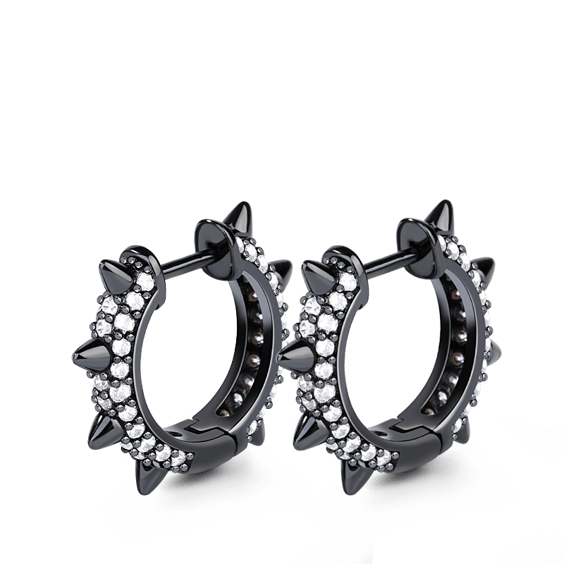 Gnoce Black Mohawk Earrings_1