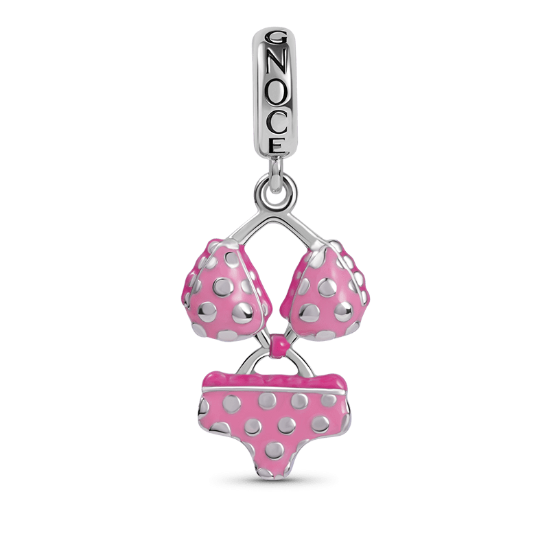 Gnoce Pink Bikini Charm Platinum-plated Silver Blend_1
