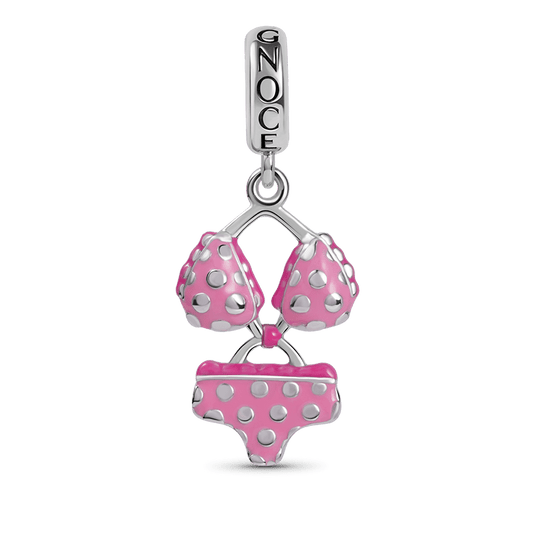 Gnoce Pink Bikini Charm Platinum-plated Silver Blend_1