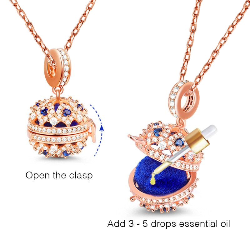 Gnoce Essential Oil Ball Box Chain Necklace_3