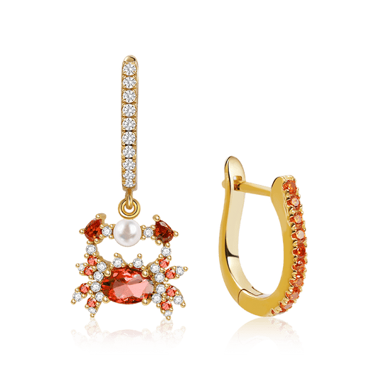 Gnoce Crab Dangle Earrings Set_1