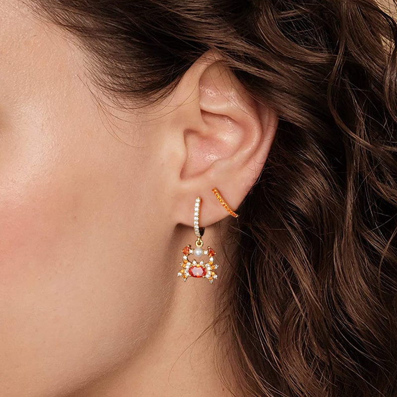 Gnoce Crab Dangle Earrings Set_3